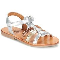 citrouille et compagnie ondamiter girlss childrens sandals in silver