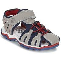 citrouille et compagnie gufumo boyss childrens sandals in grey