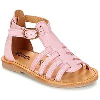 citrouille et compagnie jasma girlss childrens sandals in pink