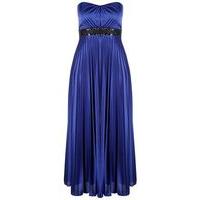 City Chic Blue Embellished Maxi Dress, Blue