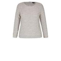 City Chic Grey And Coral Zip Jumper, Coral
