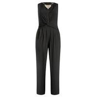 City Chic Faux Wrap Jumpsuit, Black