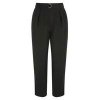 city chic black karate tie trousers black