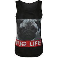 Cindy \'Pug Life\' Vest Top - Black