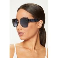 Ciara Blue Tint Tortoise Sunglasses