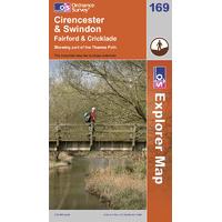 Cirencester & Swindon - OS Explorer Map Sheet Number 169