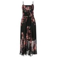 city chic black floral maxi dress black