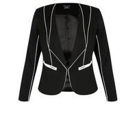 City Chic Pipe Dream Jacket, Black