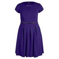 City Chic Blue Skater Dress, Royal Blue