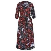 City Chic Floral Maxi Dress, Dark Multi