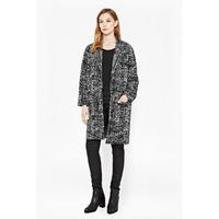 City Scribble Oversized Cocoon Coat