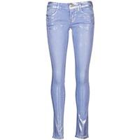 cimarron lana power denim womens skinny jeans in blue