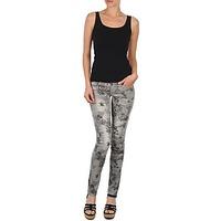 cimarron cassis denim grey fluo womens skinny jeans in grey