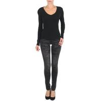 cimarron lana womens skinny jeans in black