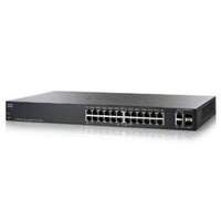 Cisco Small Business 200 Series Smart Switch SF200-24 - Switch - Managed - 24 x 10/100 + 2 x combo Gigabit SFP - rack-mountable