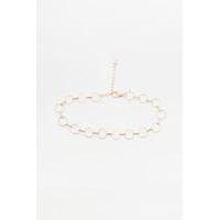 Circle Chain Anklet, GOLD