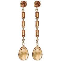 Citrine Cairo Drop Earrings 8.6ctw in 9ct Gold