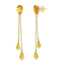 citrine droplet earrings 75ctw in 9ct gold