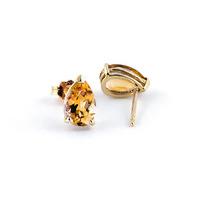 citrine stud earrings 315ctw in 9ct gold