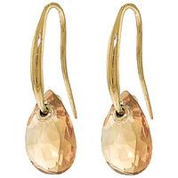 Citrine Droplet Briolette Earrings 8.0ctw in 9ct Gold