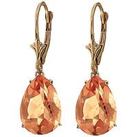 Citrine Drop Earrings 10.0ctw in 9ct Gold