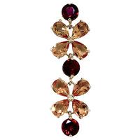 citrine and garnet blossom bracelet 207ctw in 9ct gold