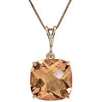 Citrine Rococo Pendant Necklace 3.6ct in 9ct Gold