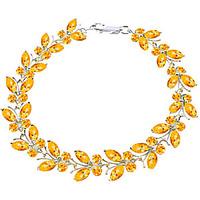 Citrine Butterfly Bracelet 16.5ctw in 9ct White Gold