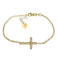 Citrine Adjustable Cross Bracelet 1.15ctw in 9ct Gold