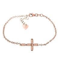 Citrine Adjustable Cross Bracelet 1.15ctw in 9ct Rose Gold