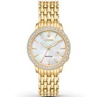 Citizen Ladies Diamond Bezel Bracelet Watch EW2282-52D
