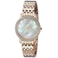 Citizen Ladies Silhouette Crystal Rose Gold Plated Bracelet Watch EX1483-50D
