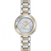 citizen ladies eco drive l carina diamond bracelet watch em0464 59d