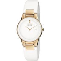 Citizen Ladies White Strap Watch GA1053-01A