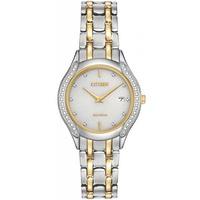 Citizen Ladies Carina Diamond Two Tone Bracelet Watch GA1064-56A