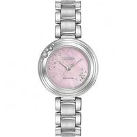 citizen ladies eco drive l carina diamond bracelet watch emo460 50n