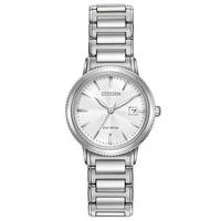 citizen ladies eco drive silver bracelet watch ew2370 57a