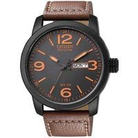 citizen mens brown strap watch bm8475 26e