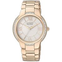 Citizen Ladies Rose Gold Plated Watch EM0093-59A