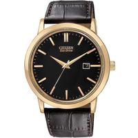 citizen mens brown strap watch bm7193 07e