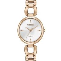 Citizen Ladies Eco-Drive Rose Gold Plated Bracelet Watch EM0423-56A