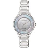 Citizen Ladies Circle Of Time Mother of Pearl Diamond Bracelet Watch EM0380-81N