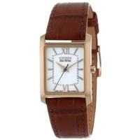 citizen ladies brown strap watch ep5918 06a