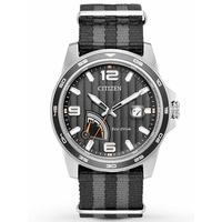 citizen mens eco drive power reserve strap watch aw7030 06e