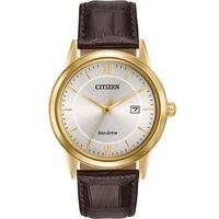 citizen mens eco drive strap watch aw1232 04a