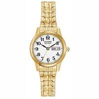 Citizen Eco-Drive Ladies Gold Plated Bracelet Watch