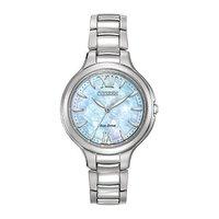 citizen ladies blue mother of pearl silhouette watch