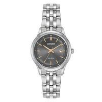 citizen ladies sapphire collection 28mm stainless steel grey dial watc ...