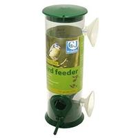 Cj Discovery Plastic Window Seed Feeder Green 2 Port 21cm (Pack of 6)