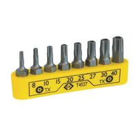 ck tools t4527 bit clip tamperproof tx set of 8